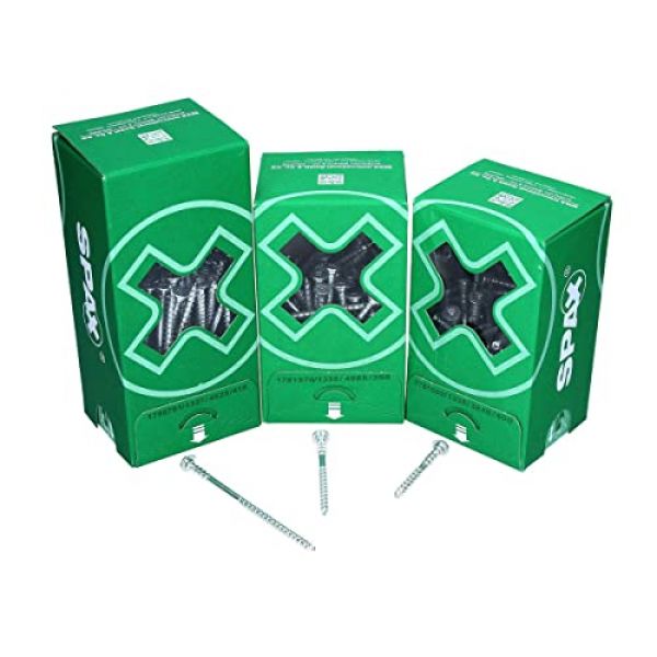 SPAX Justierschraube Flachkopf mit Halterillen T-Star plus WIROX 6 x 80 mm