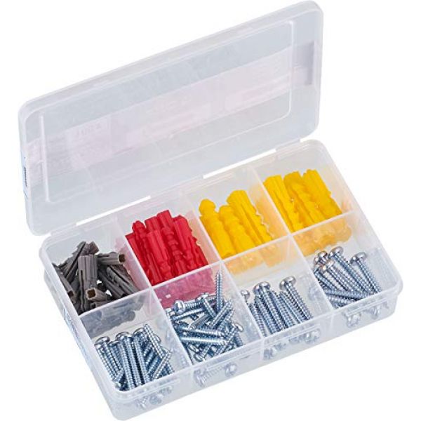 Connex Blechschrauben- und Dübel-Sortiment, Linsekopf PH, verzinkt