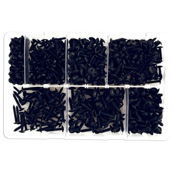 Connect Laser 35002 Verschiedene Linsenkopf-Blechschrauben, Box 700